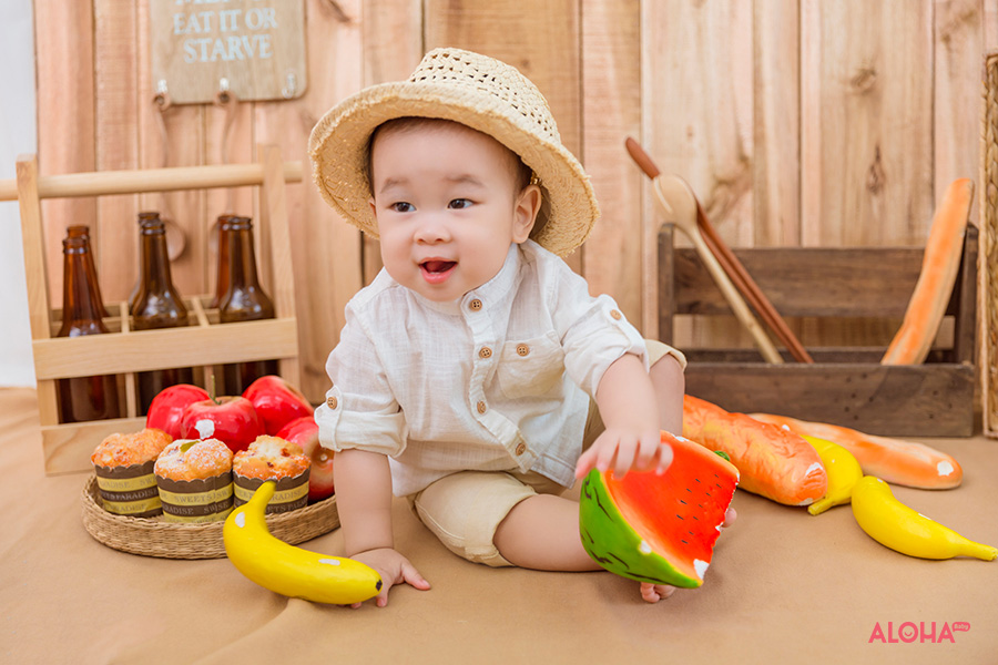 album ảnh gia đình bé nhật minh